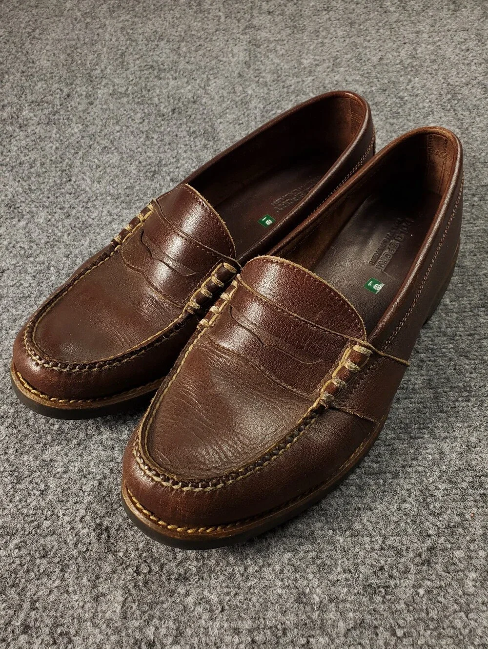 Polo by Ralph Lauren Men's Brown Leather Penny Loafers